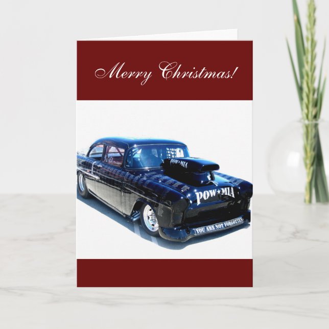 Las Felices Navidad ennegrecen la tarjeta de coche (Anverso)
