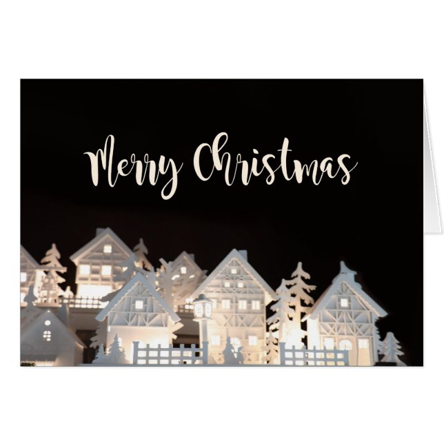 Las Felices Navidad iluminaron casas del navidad (Anverso (Horizontal))