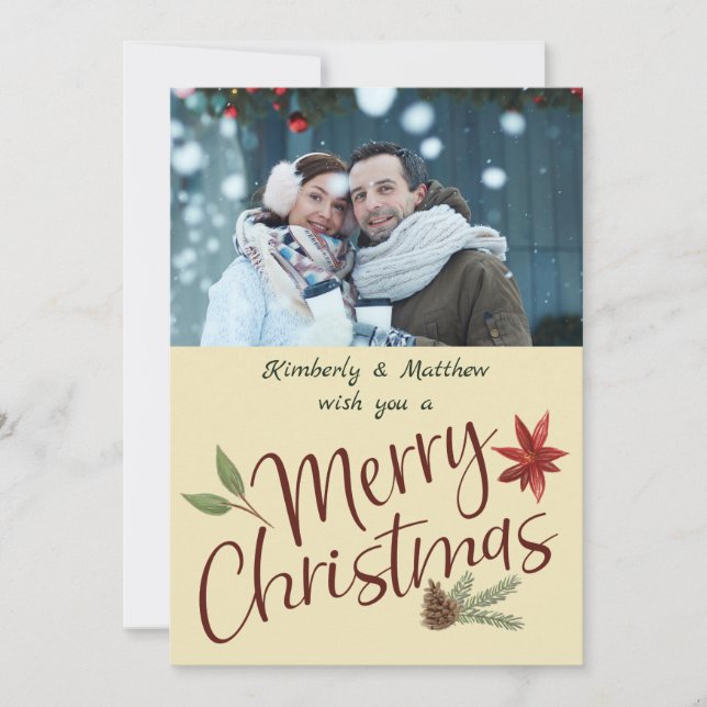 Las Felices Navidad personalizaron día de fiesta (Anverso)