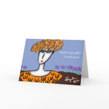 Las flores crecen 7"" la tarjeta de felicitación