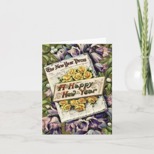 Las flores de la era victoriana tarjetas de notas  (Anverso)