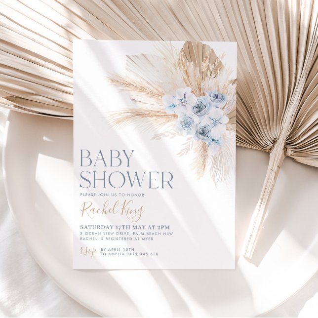 Las flores de la invitación del Boho Baby Shower s (Subido por el creador)