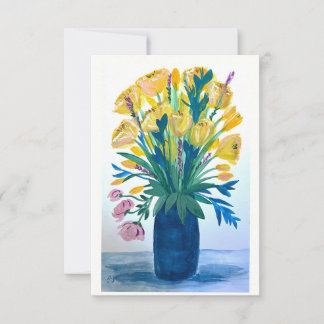 Las flores de Oma gracias / tarjetas de notas