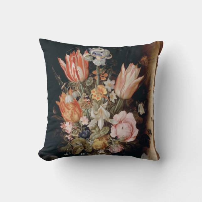Las flores de Van den Berghe lanzan almohada (Anverso)