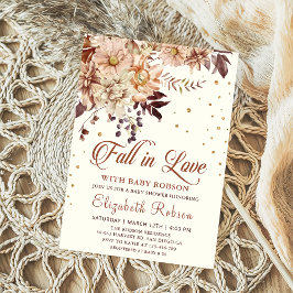 Las flores del boho caen enamoradas invitaciones d