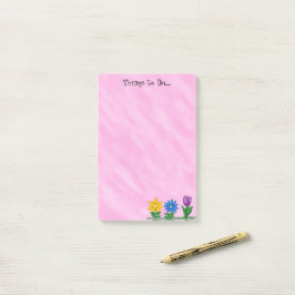 Las flores del jardín cosas para hacer rosado nota