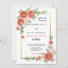 las flores más coloridas de la invitación a la bod