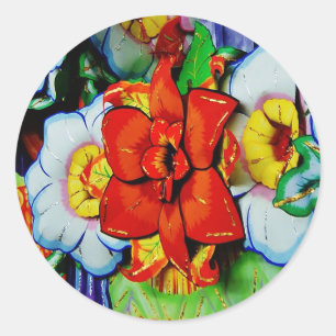 ¡Las flores Pegatinas brillan y hermosas!