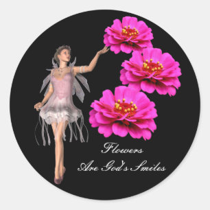 Las flores son la sonrisa de Dios Pegatina Inspira