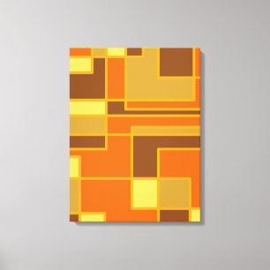 Las formas toman forma de impresión de lienzo