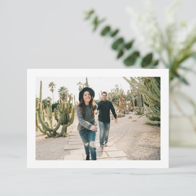 Las fotos de su Personalizado con borde blanco (Anverso de pie)