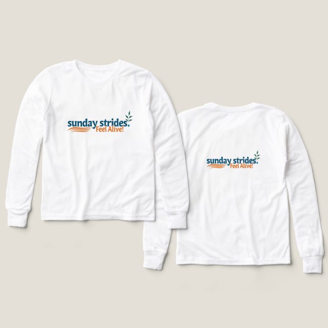 Las franjas de domingo se sienten activas -energiz (Diseño frontal y trasero)