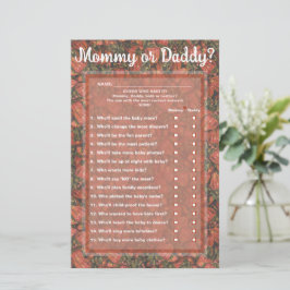 Las fresas adivinan quién (mamá o papá) tarjeta de