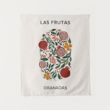 Las Frutas: Granadas - Tapiz del Mercado Pomegrana