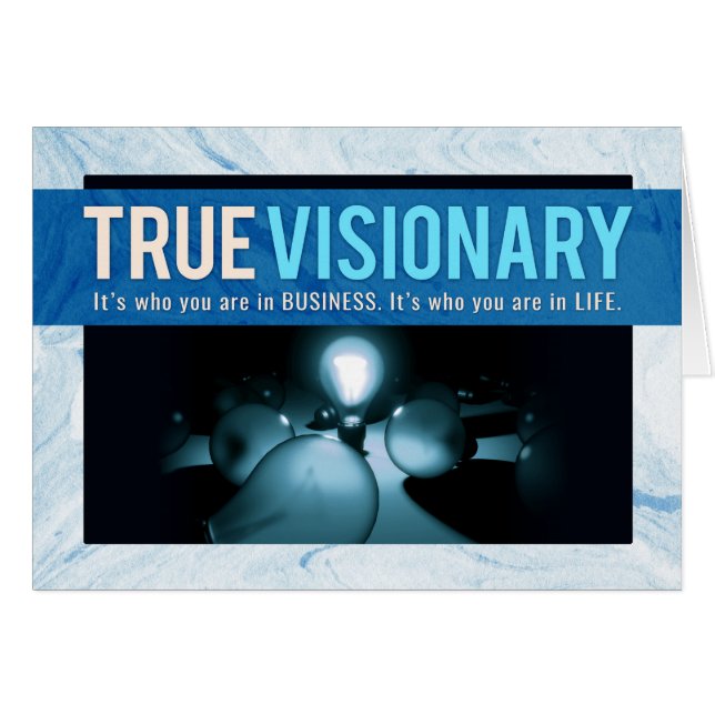 Las gracias de Boss, usted es un visionario (Anverso (Horizontal))