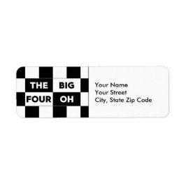 Las grandes etiquetas de tablero de ajedrez blanco