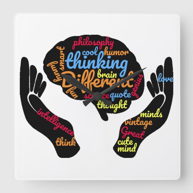 Las Grandes Mentes Piensan En El Reloj De Pared Di (Anverso)