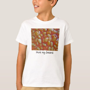 Las habas cocidas aman a mis niños de la camiseta