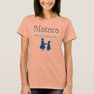 Las hermanas hacen camisetas de los mejores amigos