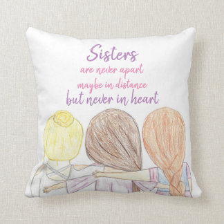 Las hermanas nunca son Cojín decorativo separado