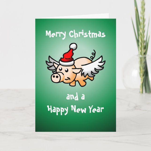 Las hermosas alas del cerdo de Navidad (Anverso)