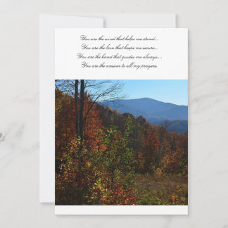 Las hermosas montañas Blue Ridge durante el otoño