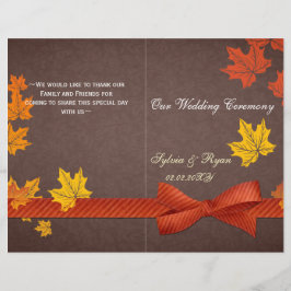 Las hojas de arce rústicas se doblan el programa d