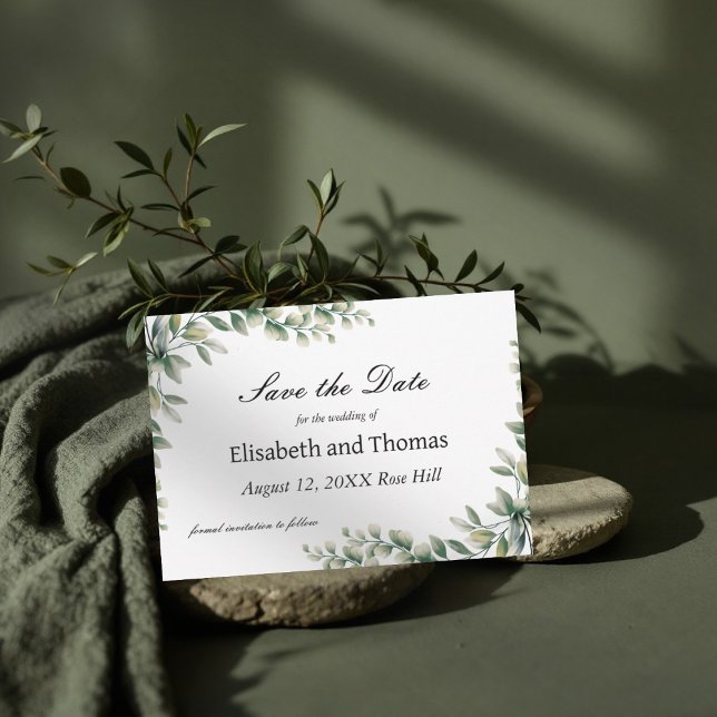 Las hojas de eucalipto botánico ahorran la tarjeta (Subido por el creador)