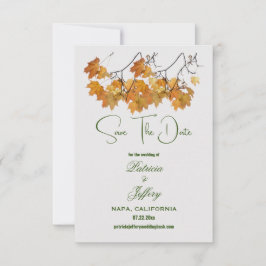 Las hojas de otoño artísticas salvan la fecha