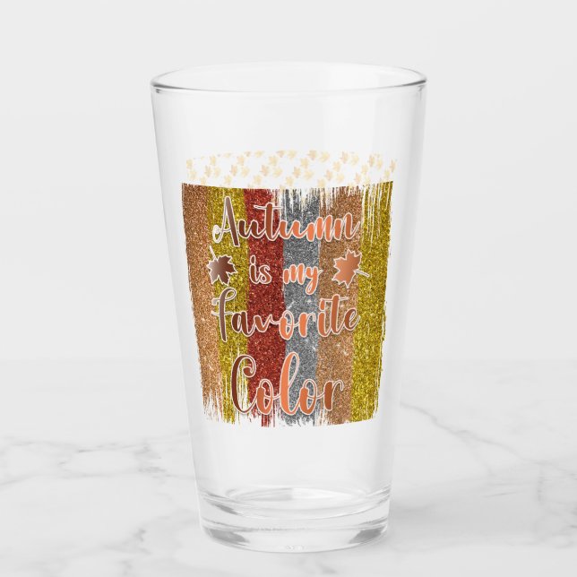 Las hojas del Purpurina de otoño de moda (Anverso)