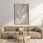 Las hojas neutrales modernas del arte estético de<br><div class="desc">Este moderno arte de pared estética de hojas neutras es una excelente elección para un interior neutro o bohemio. Encuentra piezas coincidentes en nuestra tienda para crear tu muro de galería.</div>