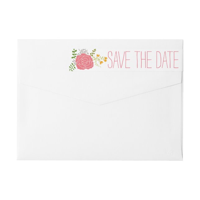 Las hojas rosadas elegantes del verde de la flor (Reverso)