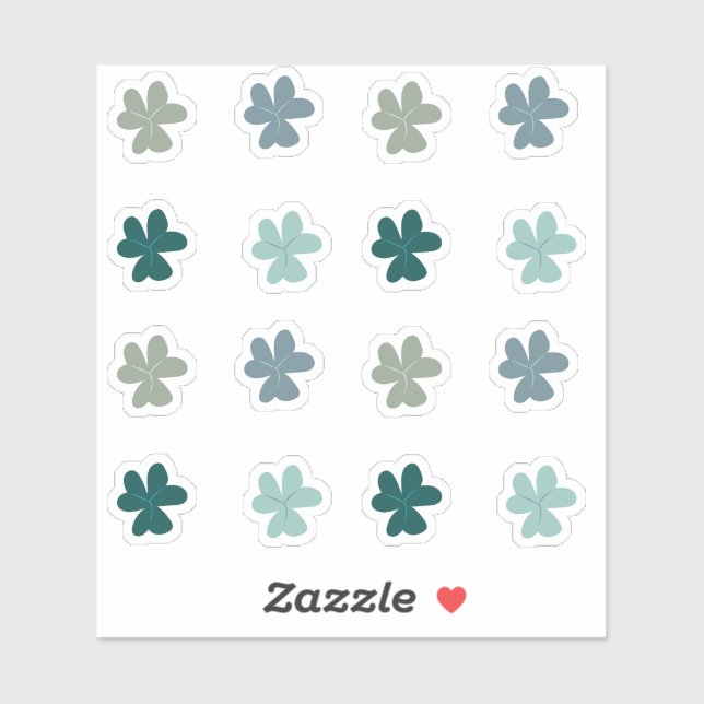 Las hojas verdes configuran el Pegatina de Scrapbo (Hoja)