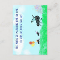 Las hormigas marchan una por una invitación