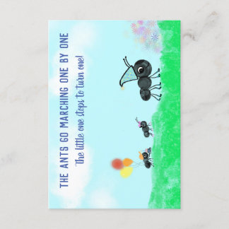 Las hormigas marchan una por una invitación