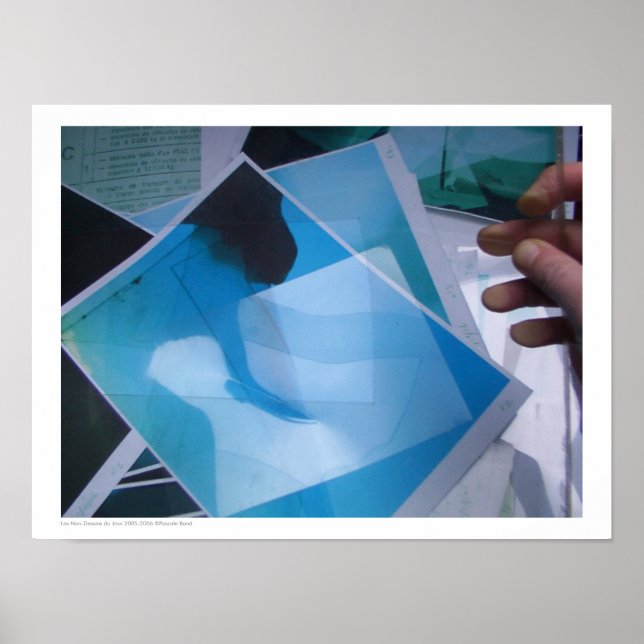 Las impresiones azules de Les Non-Dessins du Jour  (Frente)