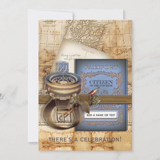 Las invitaciones a fiestas grandes de viajeros (Anverso)