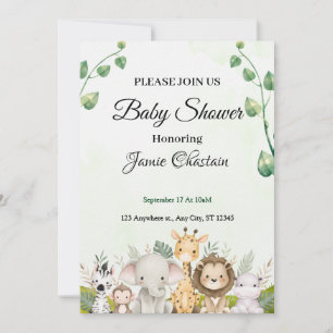 "Las invitaciones a la ducha infantil con Mascotas