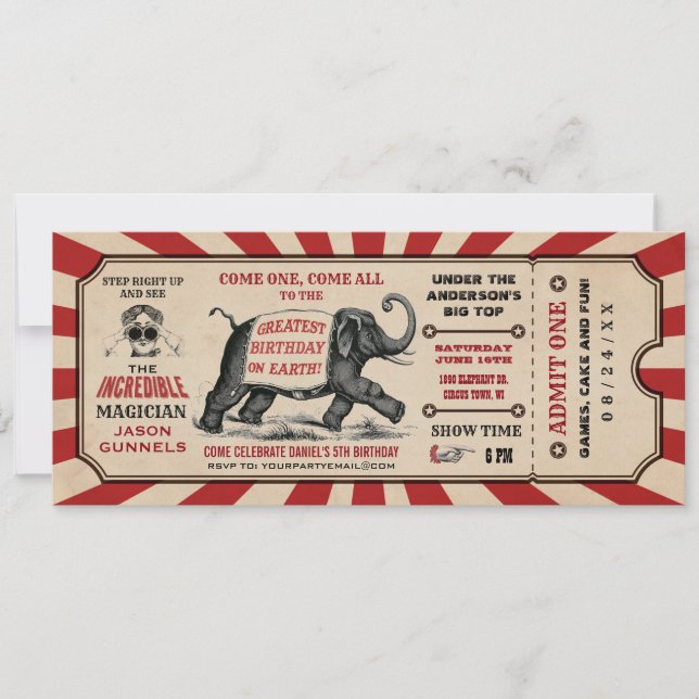 Las invitaciones a las entradas para el partido de (Anverso)