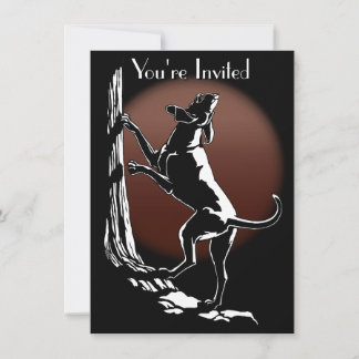 Las invitaciones a perros honrados personalizan la