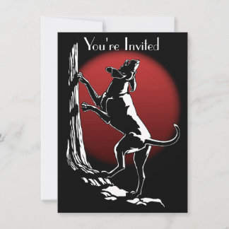 Las invitaciones a perros honrados personalizan la