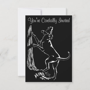 Las invitaciones a perros honrados personalizan la