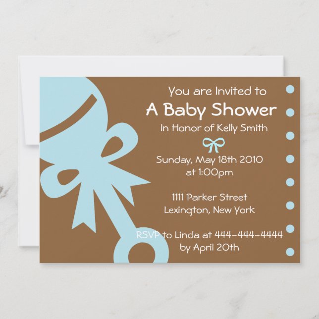 Las invitaciones de Baby Shower, invitan, las (Anverso)