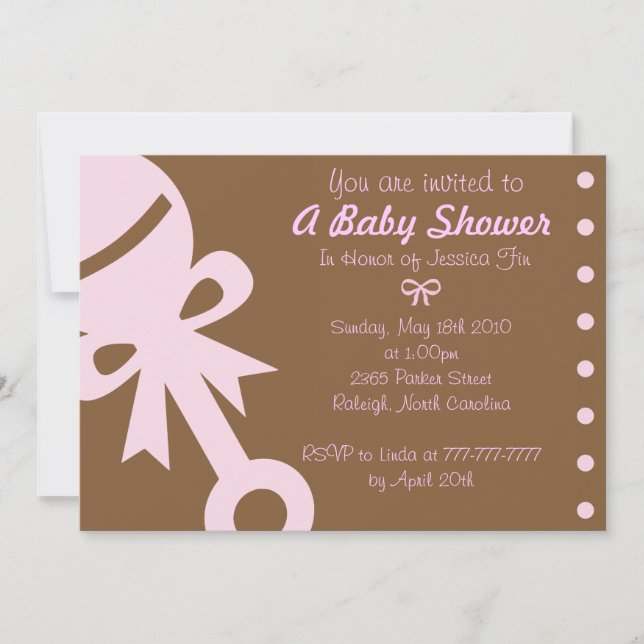 Las invitaciones de Baby Shower, invitan, las (Anverso)