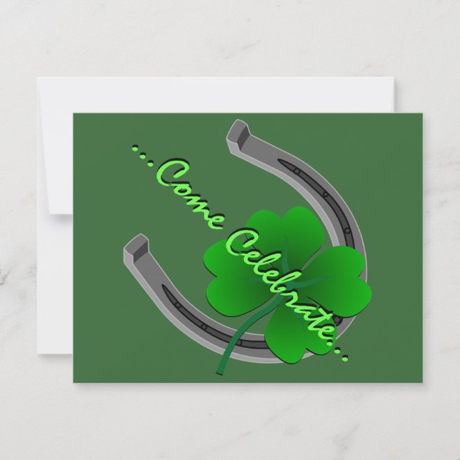 Las invitaciones del partido de St Patrick tienen  (Anverso)