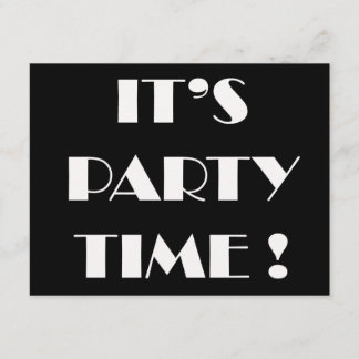 Las invitaciones "es tiempo del fiesta" -