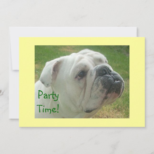 Las invitaciones inglesas más lindas del fiesta (Anverso)