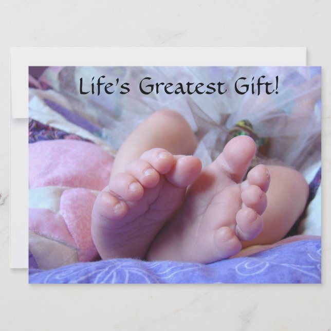 Las invitaciones más grandes de la ducha de la (Anverso)