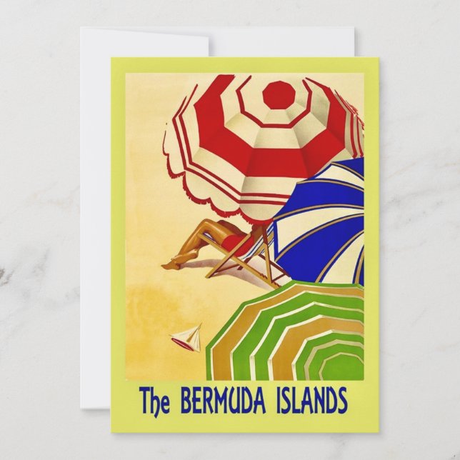 Las Islas Bermudas Tarjeta Postal Grande 5x7 (Anverso)