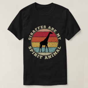 Las jirafas son mi camiseta animal espiritual